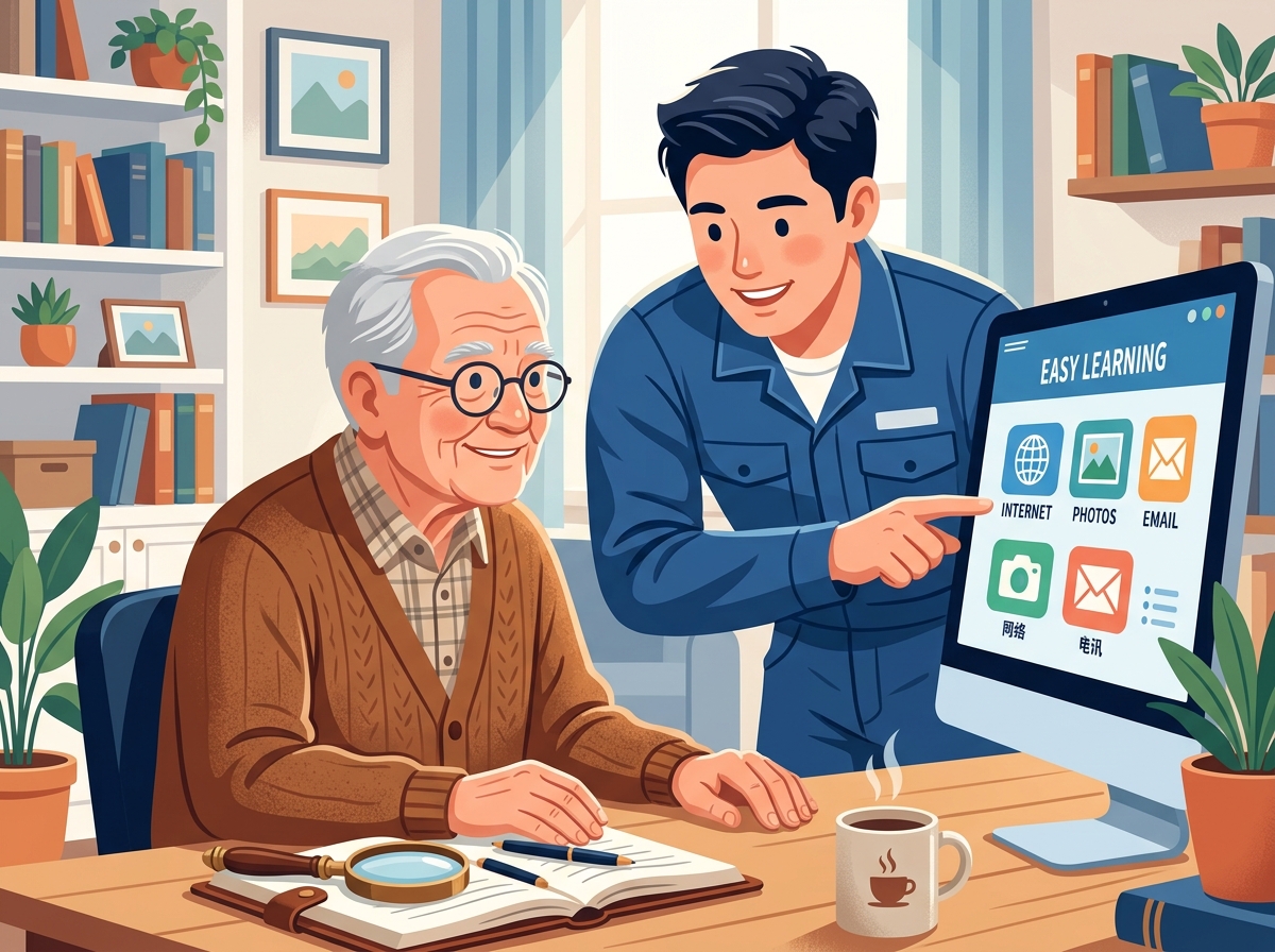 老人电脑使用教学